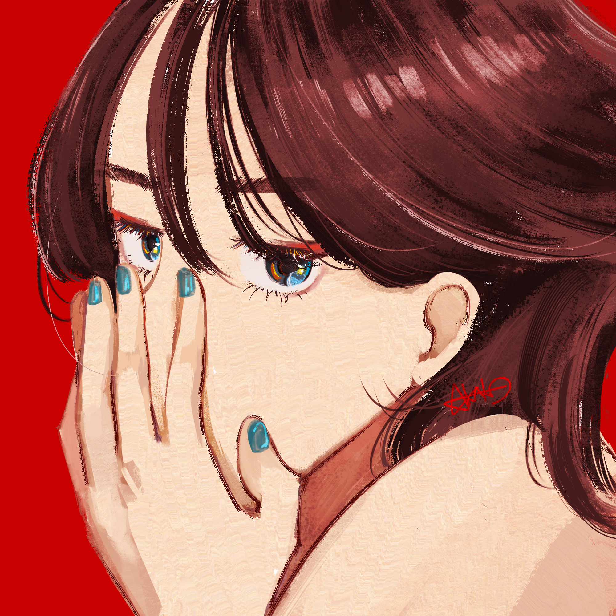 『赤い人』　Photoshop