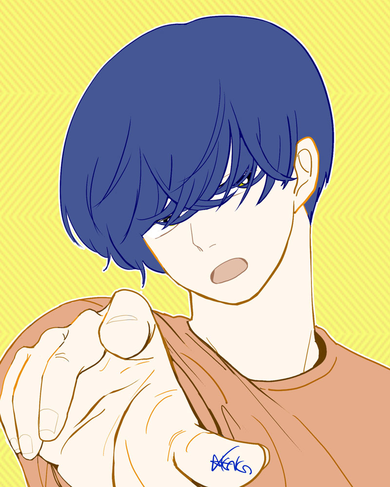 『のびる手』　Photoshop